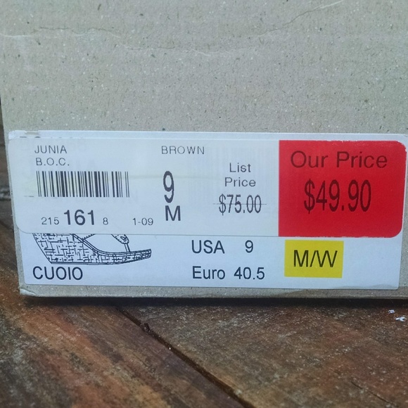 B.O.C. Junia Cuoio size 9M wedge - Picture 8 of 8